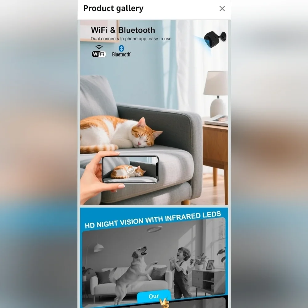 A12 Black Security Webcam